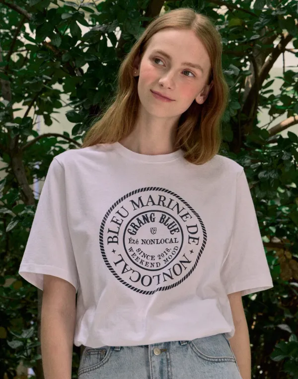 Marine Rope Relax-fit T-shirt - White