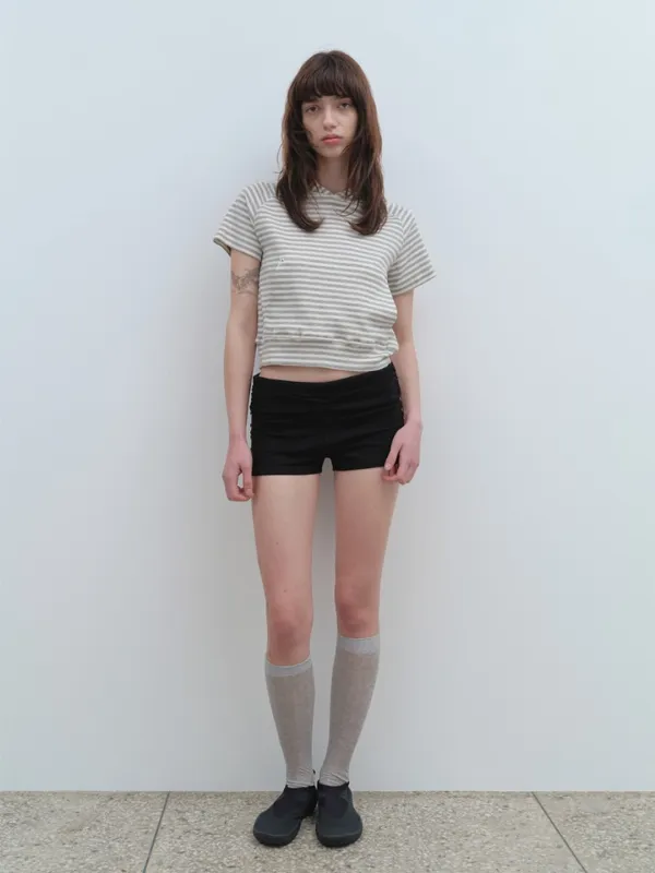 Jersey Micro Shorts [Black]