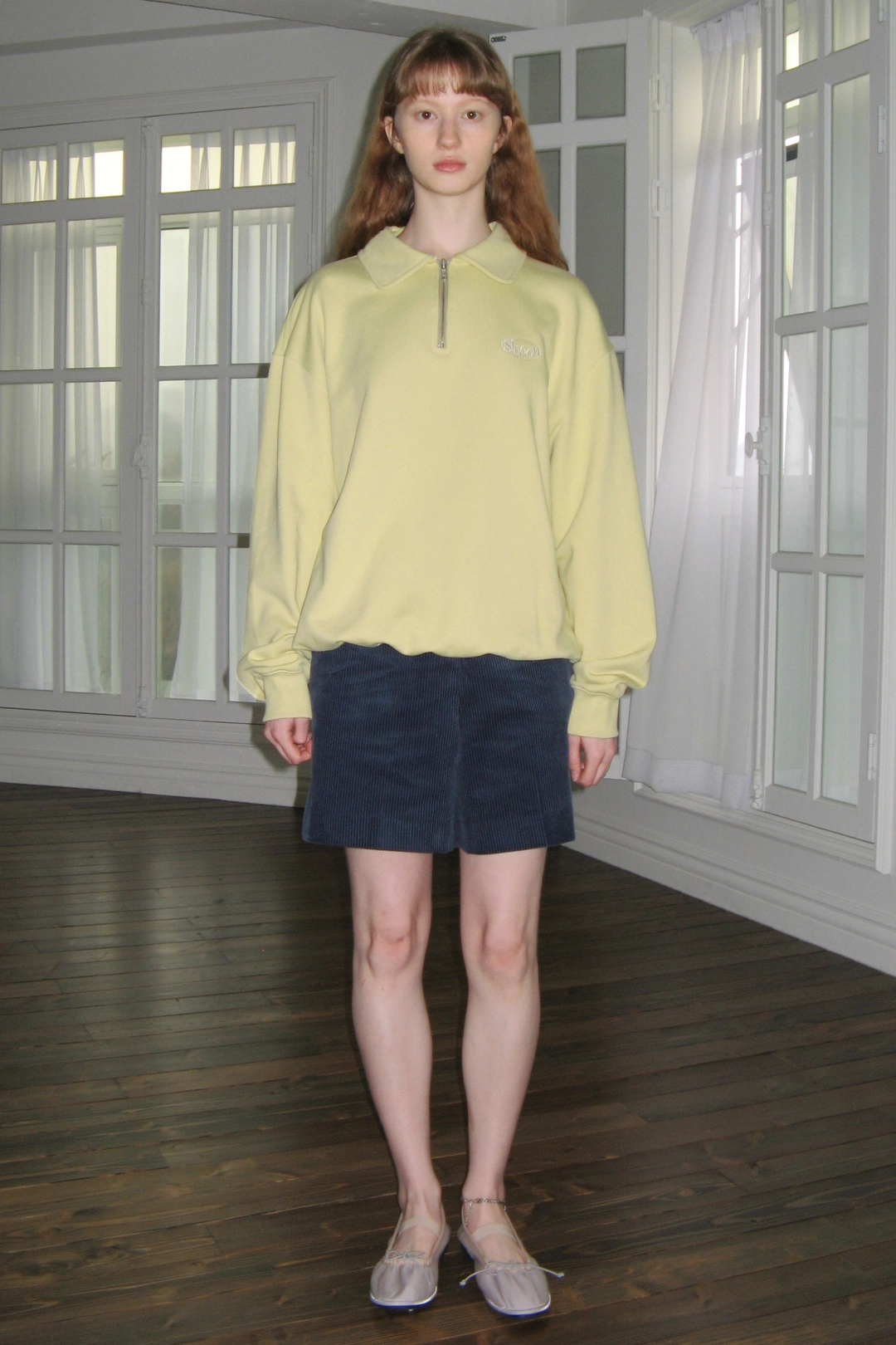 시눈 Corduroy Half Pants (Indigo Blue) 상품 이미지 2