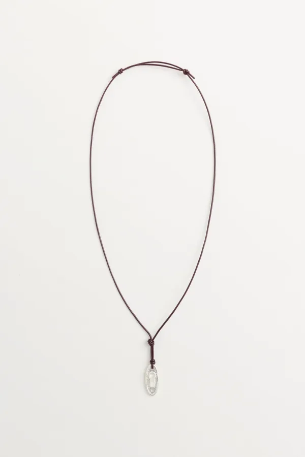 Noe Knotted Choker wine
