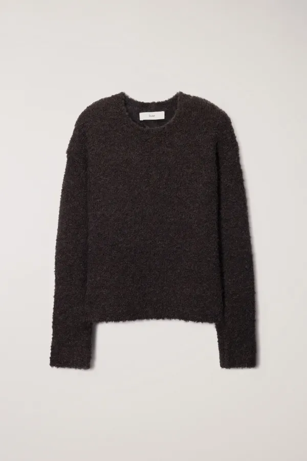 UNISEX CLOUD BOUCLE SWEATER BROWN
