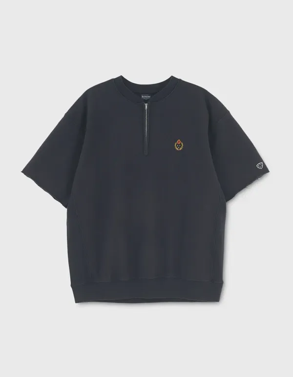 CREST 221 REVERSE HALF SLEEVE / Charcoal