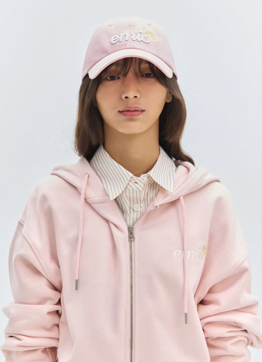 이미스 LETTERING LOGO BALL CAP-PINK 상품 이미지 2