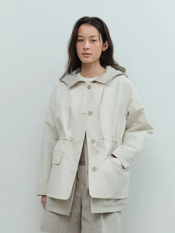 TVS REVERSIBLE HOODED JUMPER_IVORY/MINT