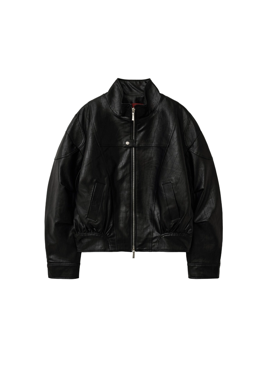 보헤미안서울 LOOSE EMBO LEATHER BLUSON, BLACK 상품 이미지 1
