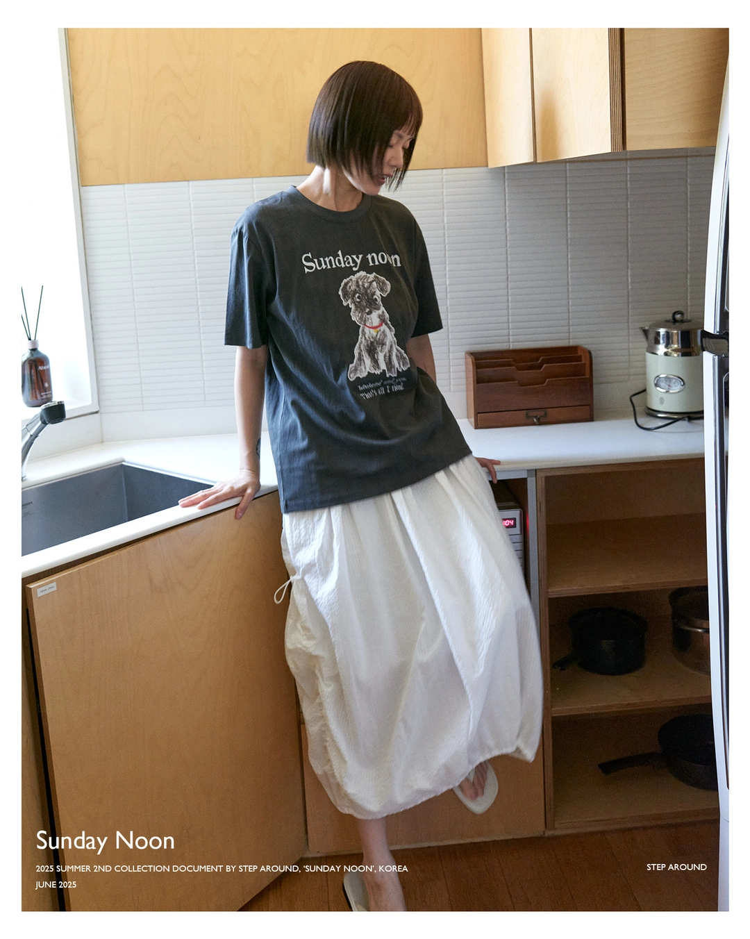 스텝어라운드 Seersucker balloon cargo skirt_WHITE 상품 이미지 2