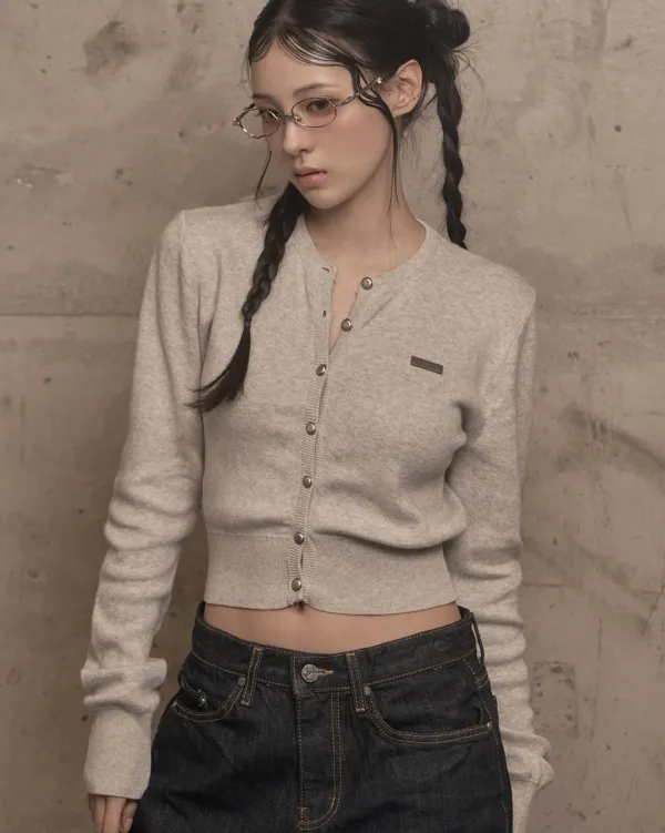 Signature Knit Cardigan (melange)