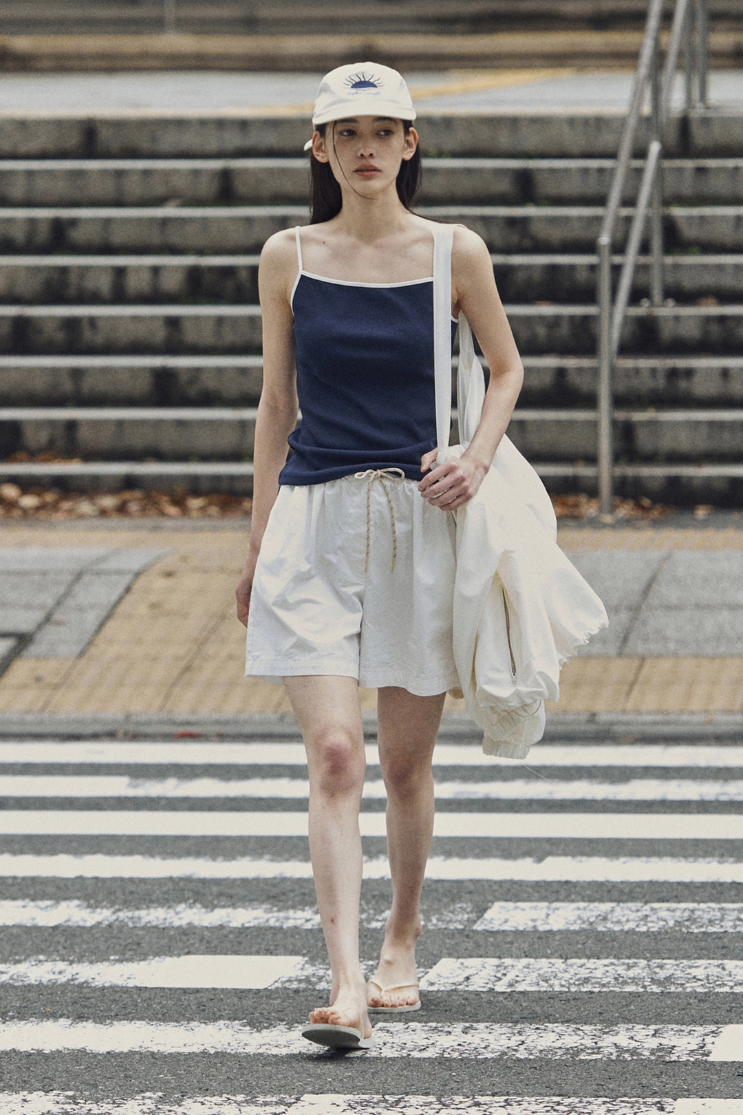 세이지먼트 WINGLE BANDING COTTON SHORT PANTS_IVORY 상품 이미지 2