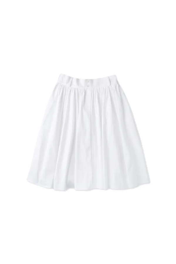 Button midi skirt