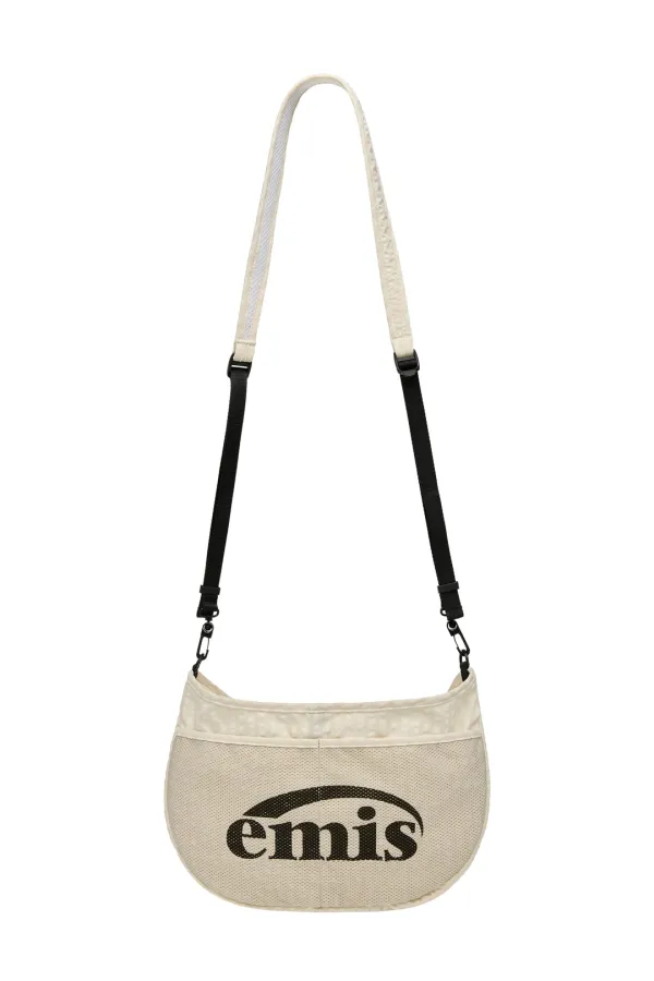 PACKABLE CHECK CROSSBODY BAG-BEIGE