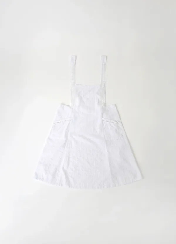 Layered Apron Dress - Off White