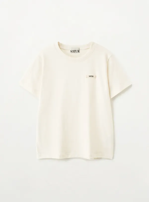 (W) Supima Basic Crewneck T-Shirt - Cream