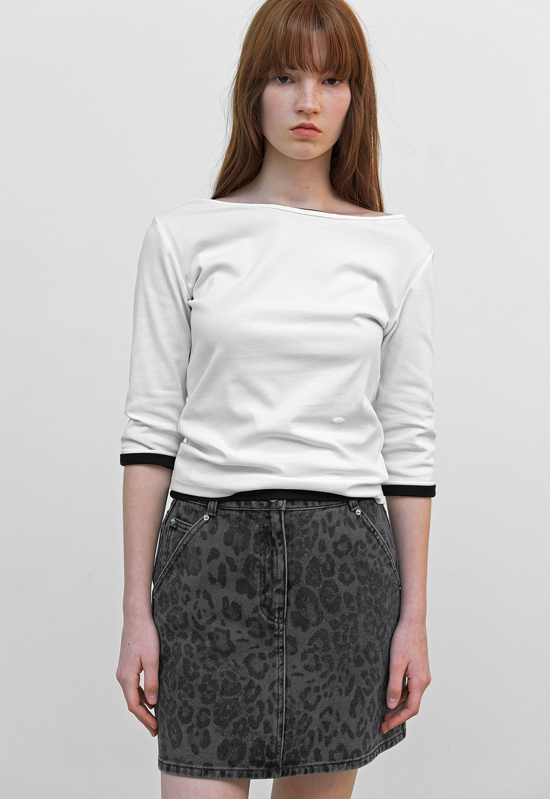 아뜰리에 나인 (SK-5076)LEOPARD MINI SKIRT 상품 이미지 2