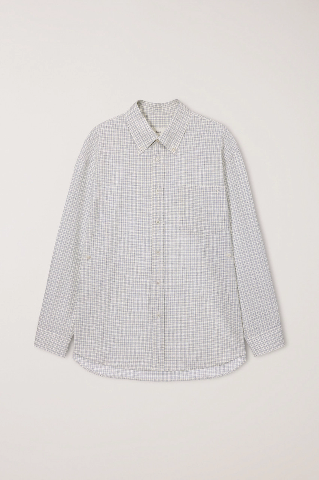 던스트 UNISEX SEERSUCKER BD SHIRT IVORY CHECK_UDSH6B127IV 상품 이미지 1