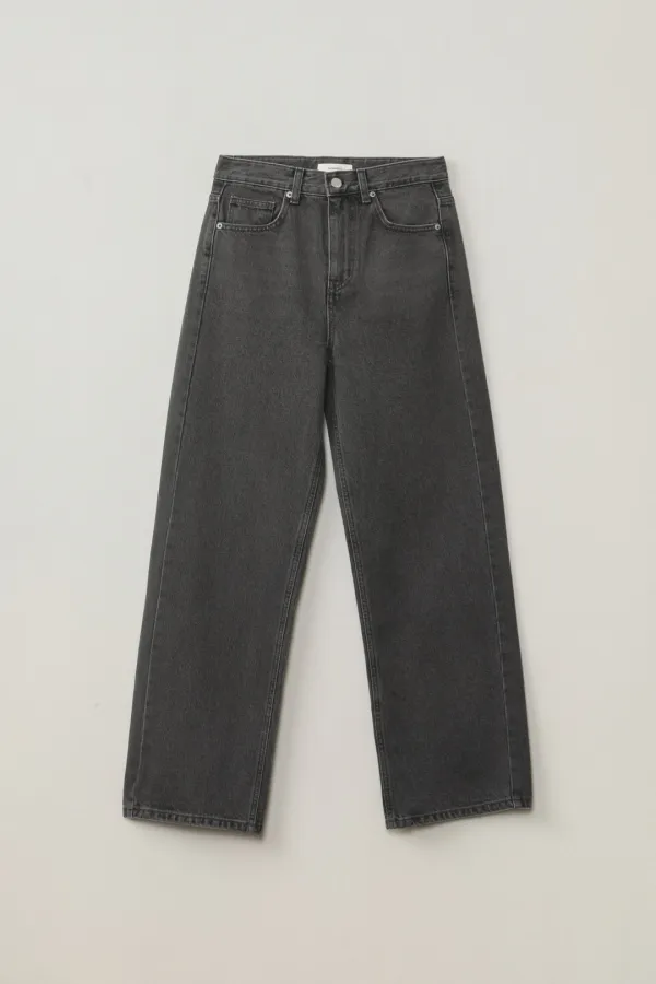 POLLINA GRAY DENIM PANTS_GRAY