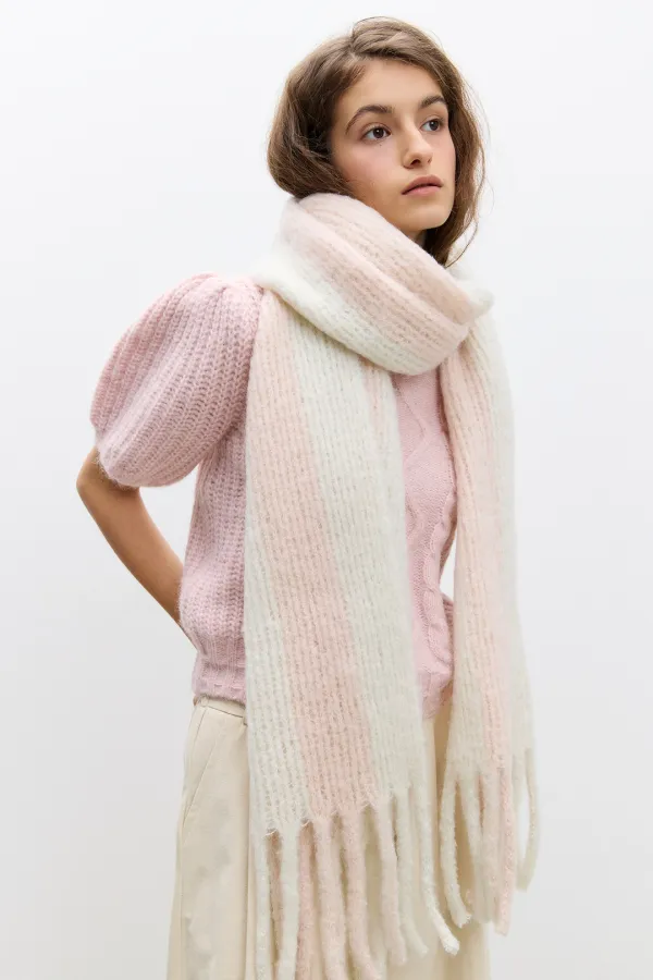 Blyss Muffler / Pink White