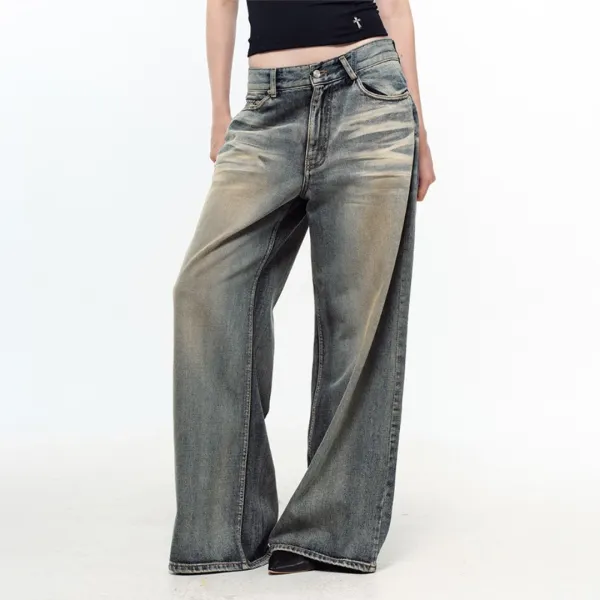 DEVON WIDE JEAN (ASH BLUE)