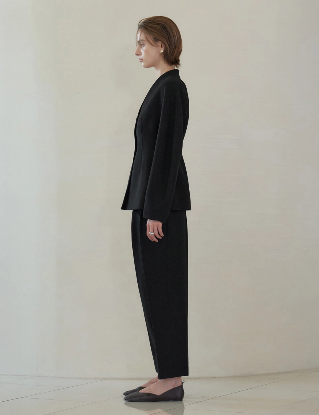 노미나떼 Elise Couture Tailored Fit Pants (Black) 상품 이미지 2
