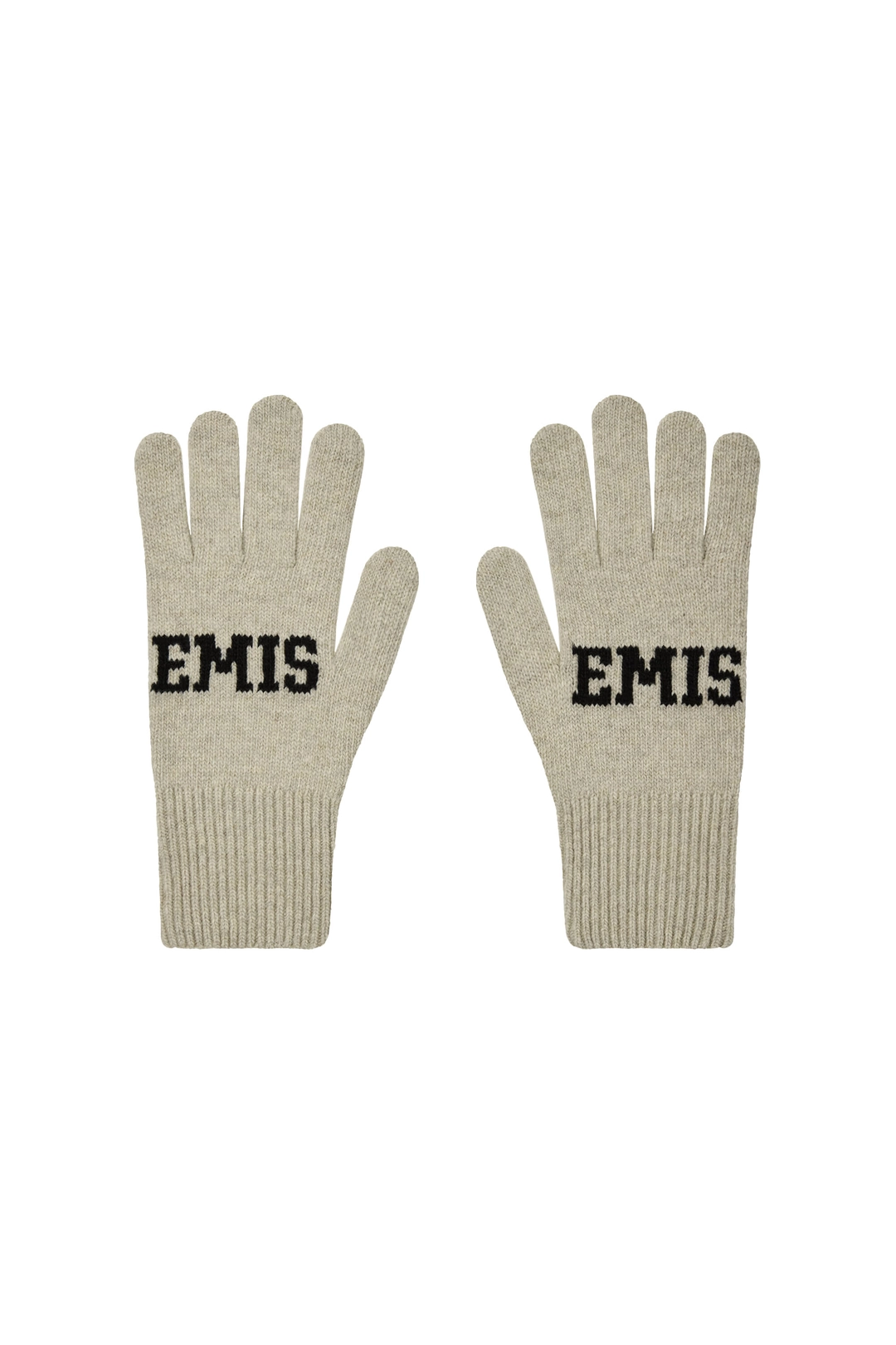 이미스 LOGO FINGER GLOVES-OATMEAL MELANGE 상품 이미지 2