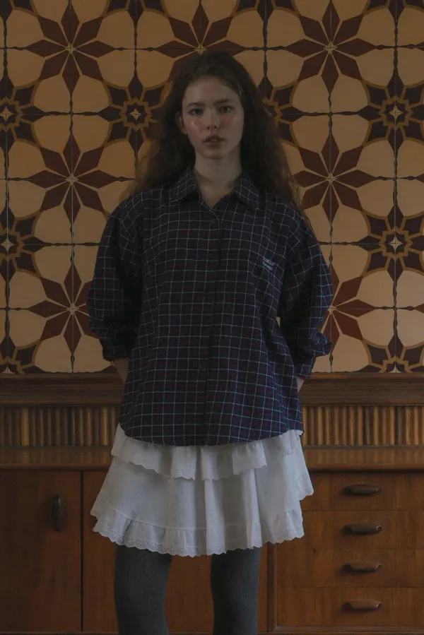 Bein check shirt_navy