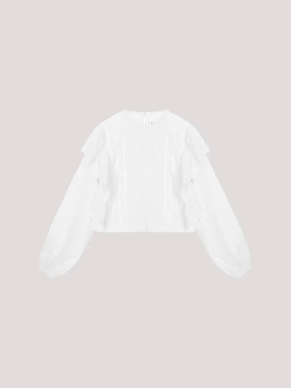 [8th] Punching frill blouse