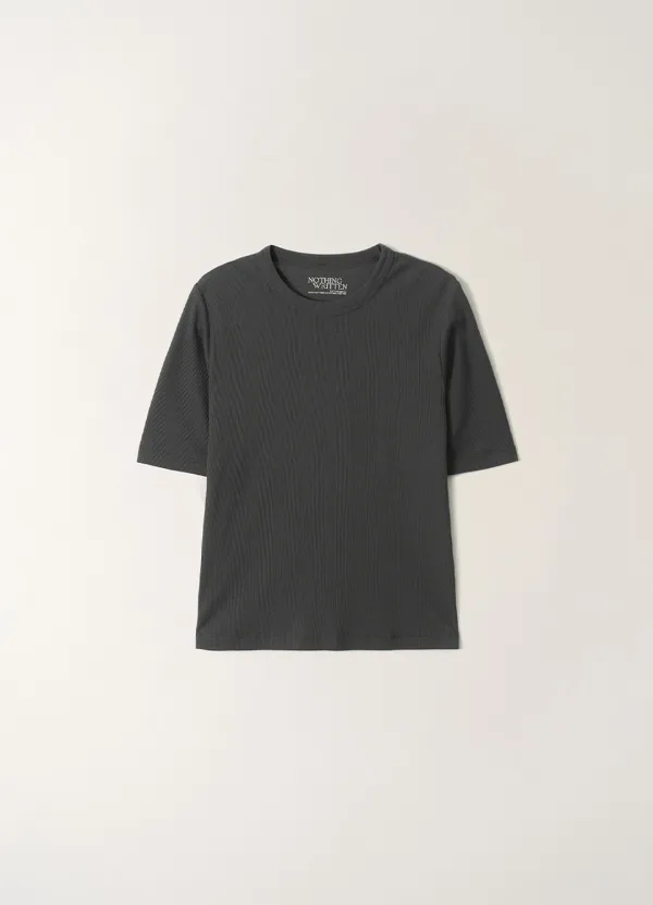 4TH / Muse slim t-shirt (Deep Charcoal)
