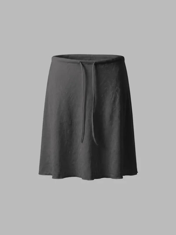 STELLA SEMI FLARED MIDI SKIRT_CHARCOAL
