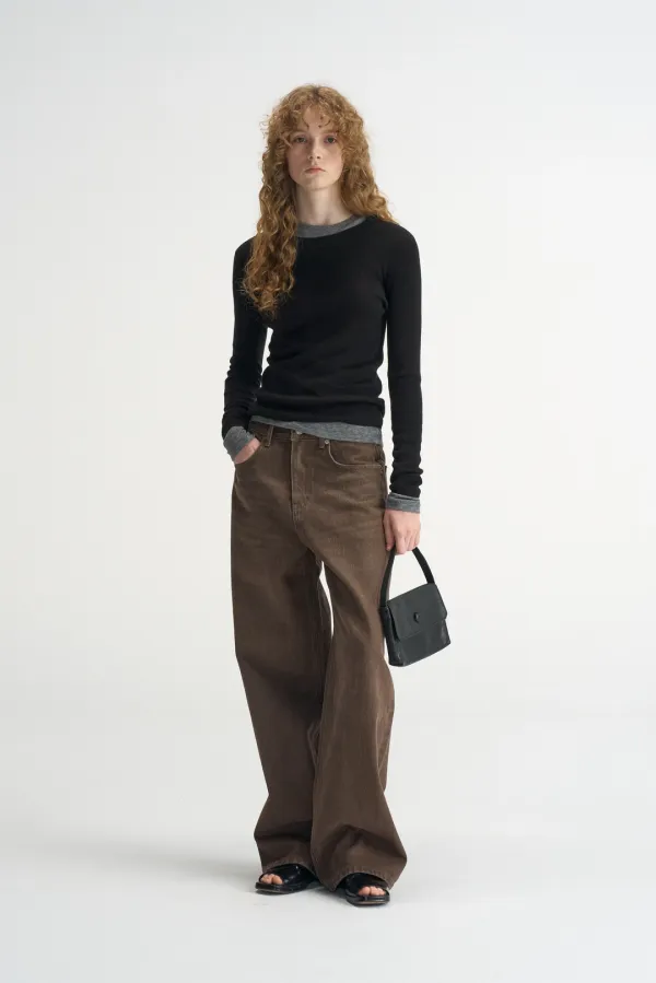 Button Flap Bag_Black