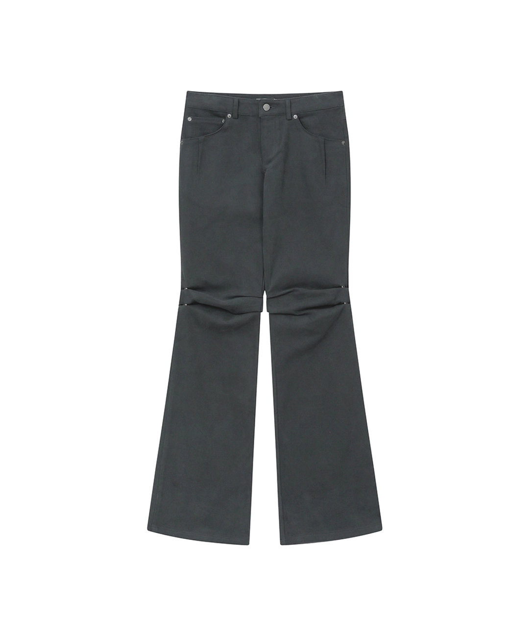 미세키서울 Shifted snap pants CHARCOAL 상품 이미지 2