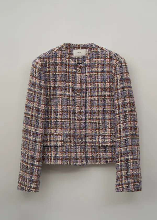 Tweed Round Jacket(Italy Fabric)