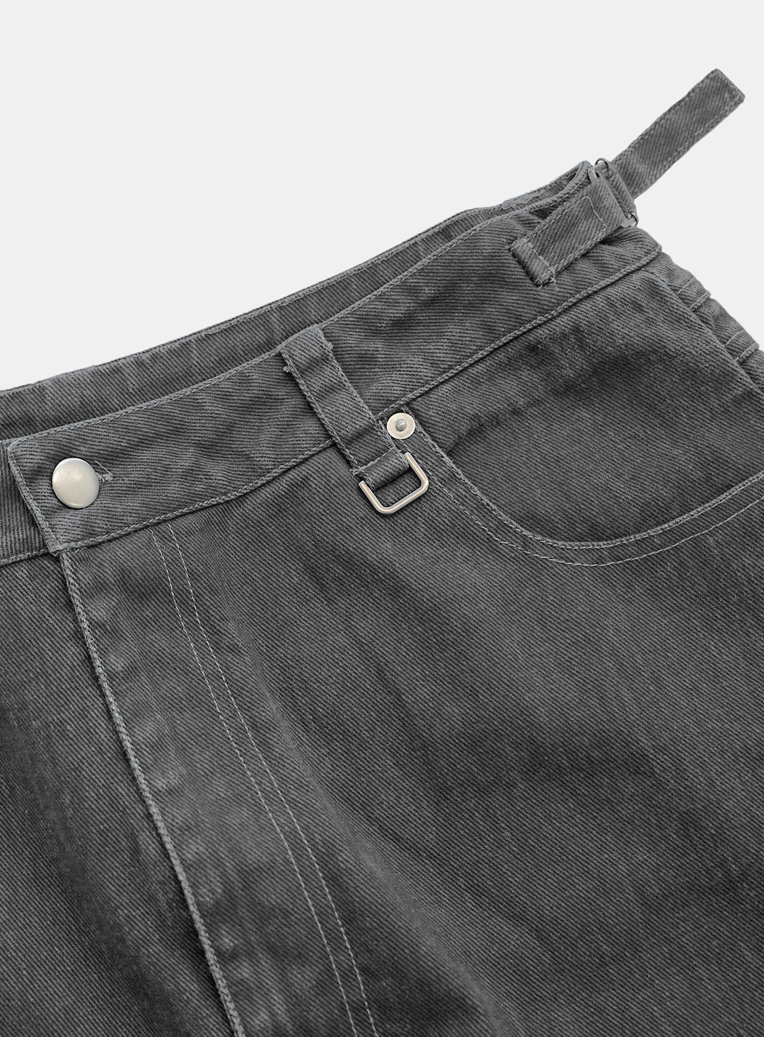 배드블러드 [w-pts26-019] Viper 401 Curved Color Jeans - Gray 상품 이미지 2