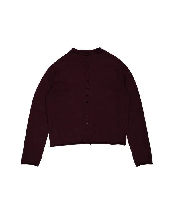 ria mock-neck cardigan (2color)