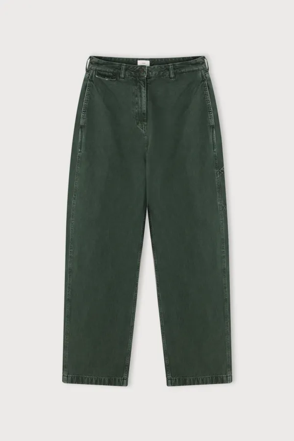 WASHED DENIM PANTS