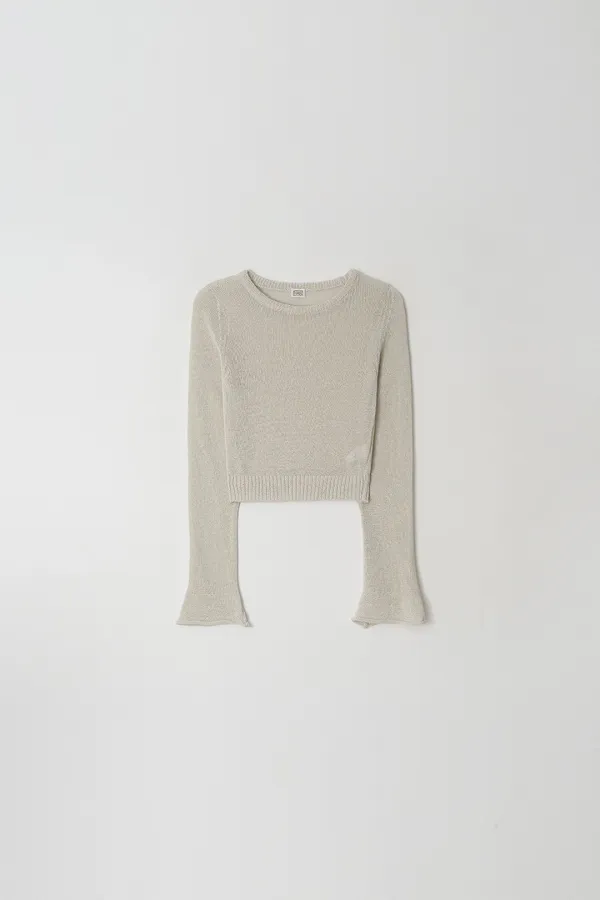 Curl up Cotton Knit (light gray)