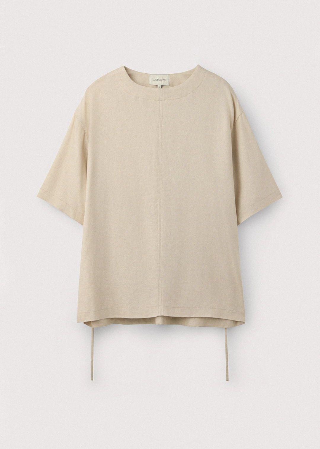 우마뭉 Half sleeve linen pullover_Natural 상품 이미지 1