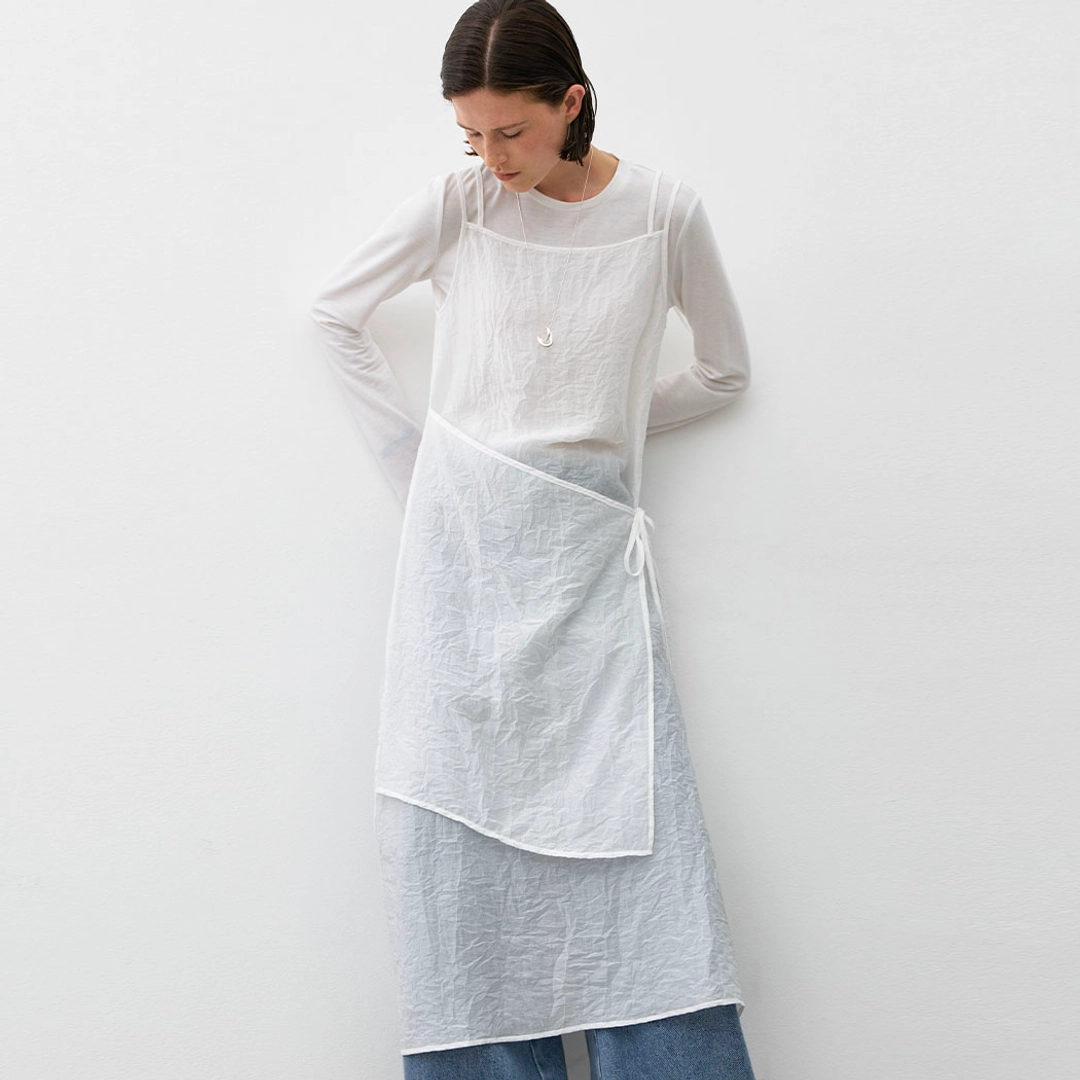 아뜰리에 나인 (OP-6305)LINDA STRING SHEER LAYERED DRESS 상품 이미지 1