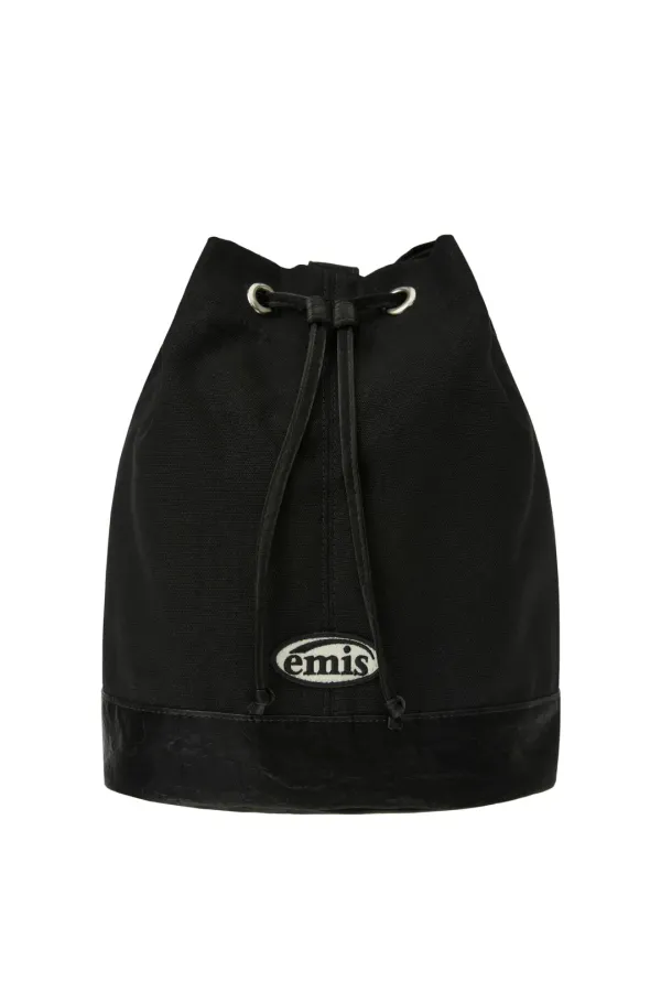 CANVAS MARINE BAG-ALL BLACK