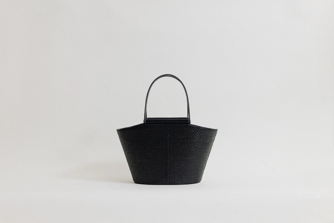 SAC ÉTIRÉ RATTAN SMALL BLACK