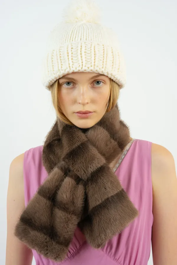 Pom Pom Beanie (Ivory)