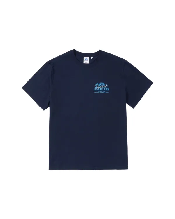 B&Y X HS Ribbon Logo T-Shirt_Navy