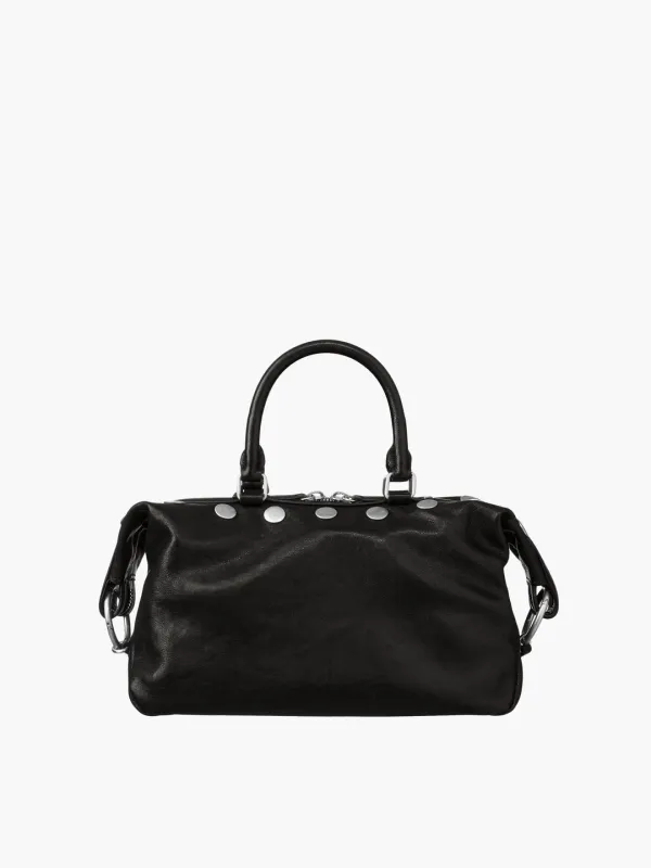 DUMPLING STUD MINI_black washed nappa
