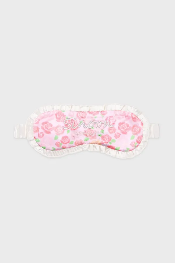 Rose Frill Sleep Mask (Pink)