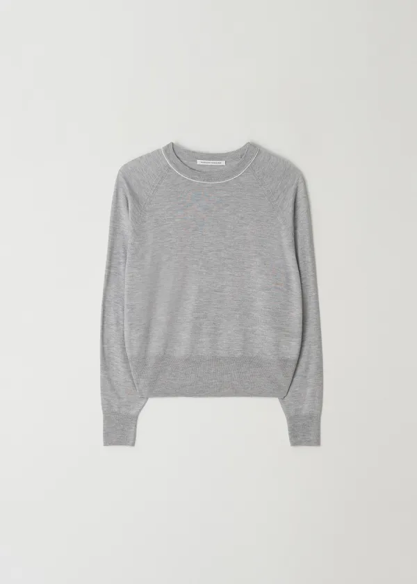 Two tone silky round knit