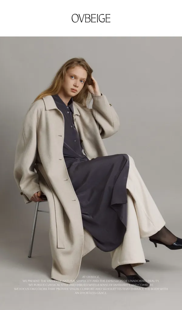 MELLOW RAGLAN HANDMADE COAT_HEATHER BEIGE