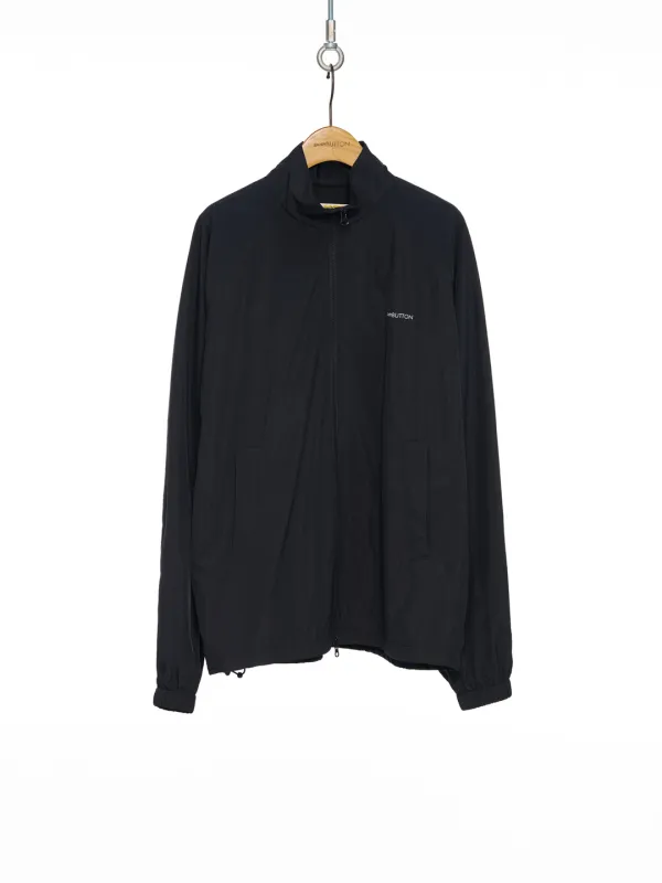 PF25 BLACK LOGO PRINTED WINDBREAKER JACKET
