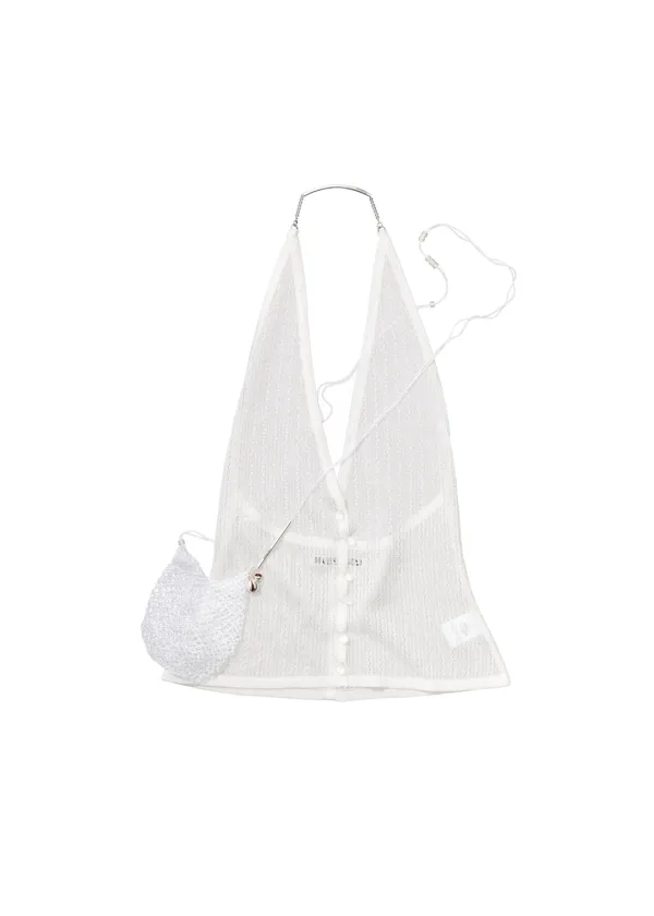 Silk Knit Top w/ Mini Bag