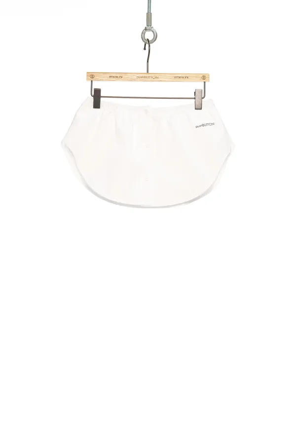 PS26 WHITE SHIRT HEM MOTIF MINI SKIRT
