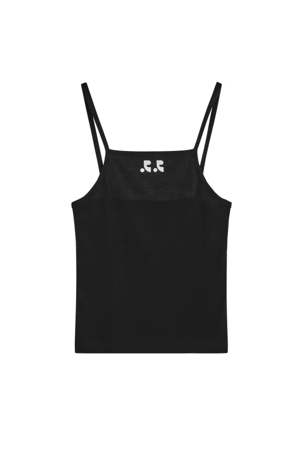 LIGHT LOGO TANK TOP - BLACK