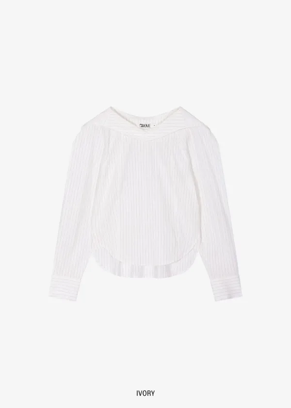 ARIN BOAT-NECK BLOUSE [2COLOR]
