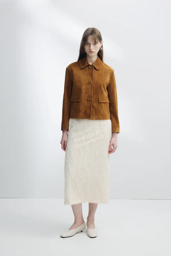 Pelin lamb leather button JK